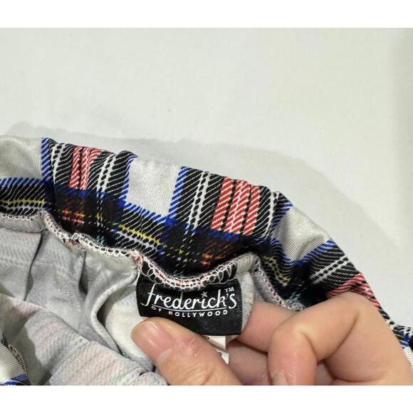 Vintage Frederick’s Of Hollywood Y2k Sexy Plaid Pleated Micro Mini Skirt- Small - Picture 4 of 7